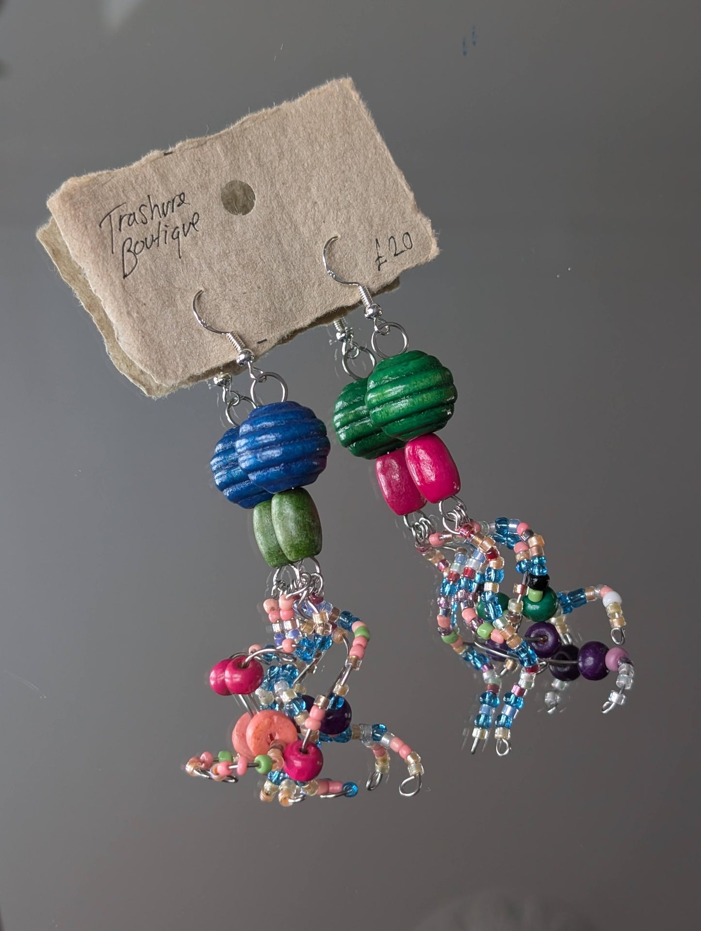 jellyfish/octopus inspired earrings
