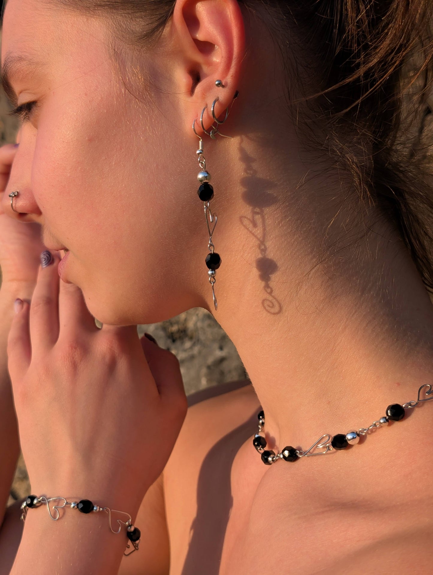 Heart Spiral Earrings