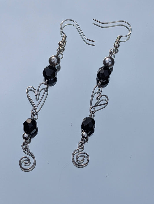 Heart Spiral Earrings