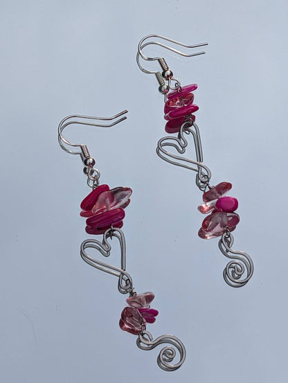 Heart Spiral Earrings