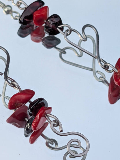 Heart Spiral Earrings