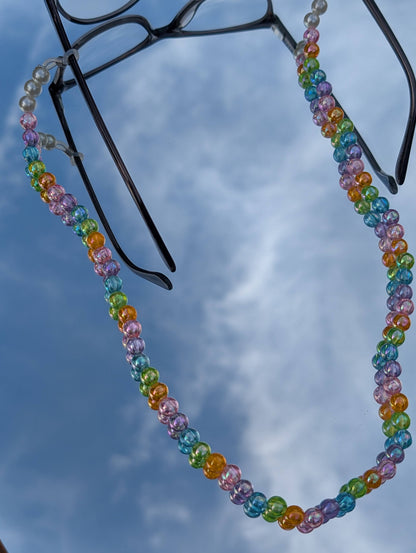 Rainbow Beaded Glasses Chain