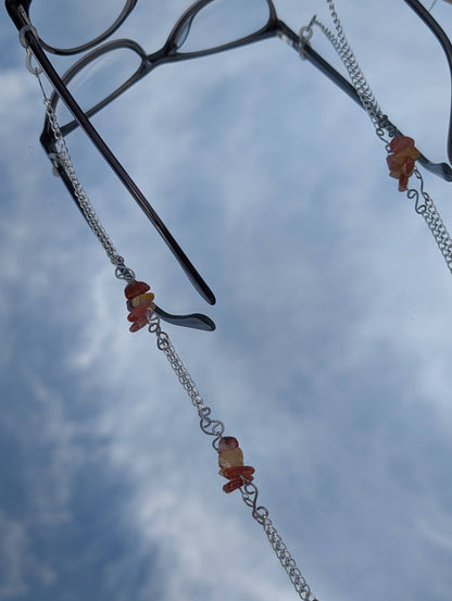 Citrine Crystal Glasses Chain