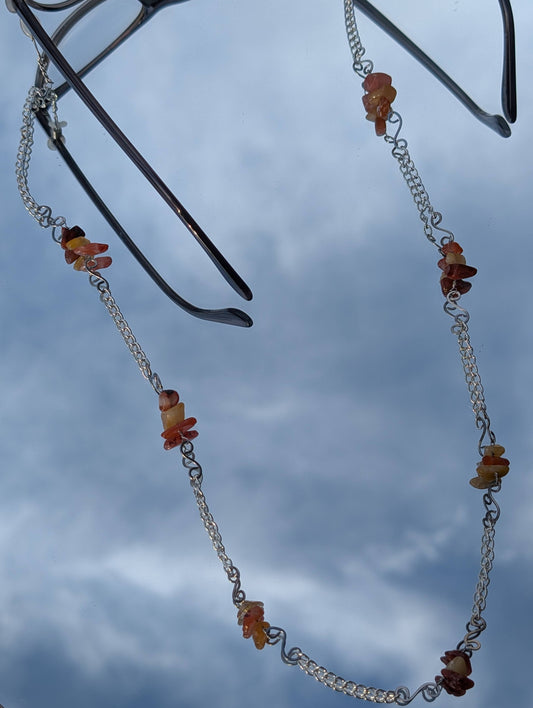Citrine Crystal Glasses Chain