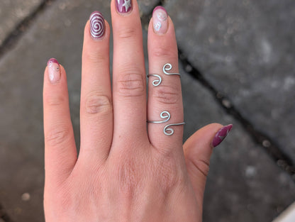 Adjustable Stainless Steel Spiral Rings