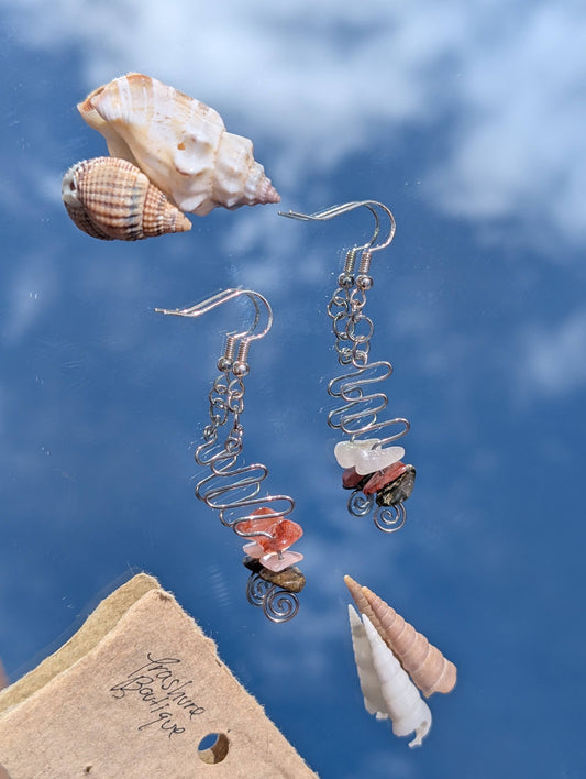 Crystal Spiral Earrings