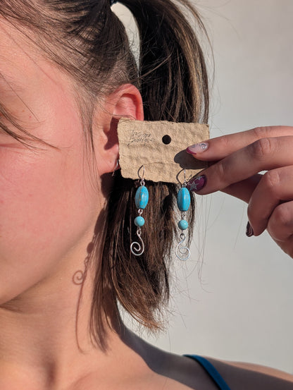 Turquoise beaded Earrings