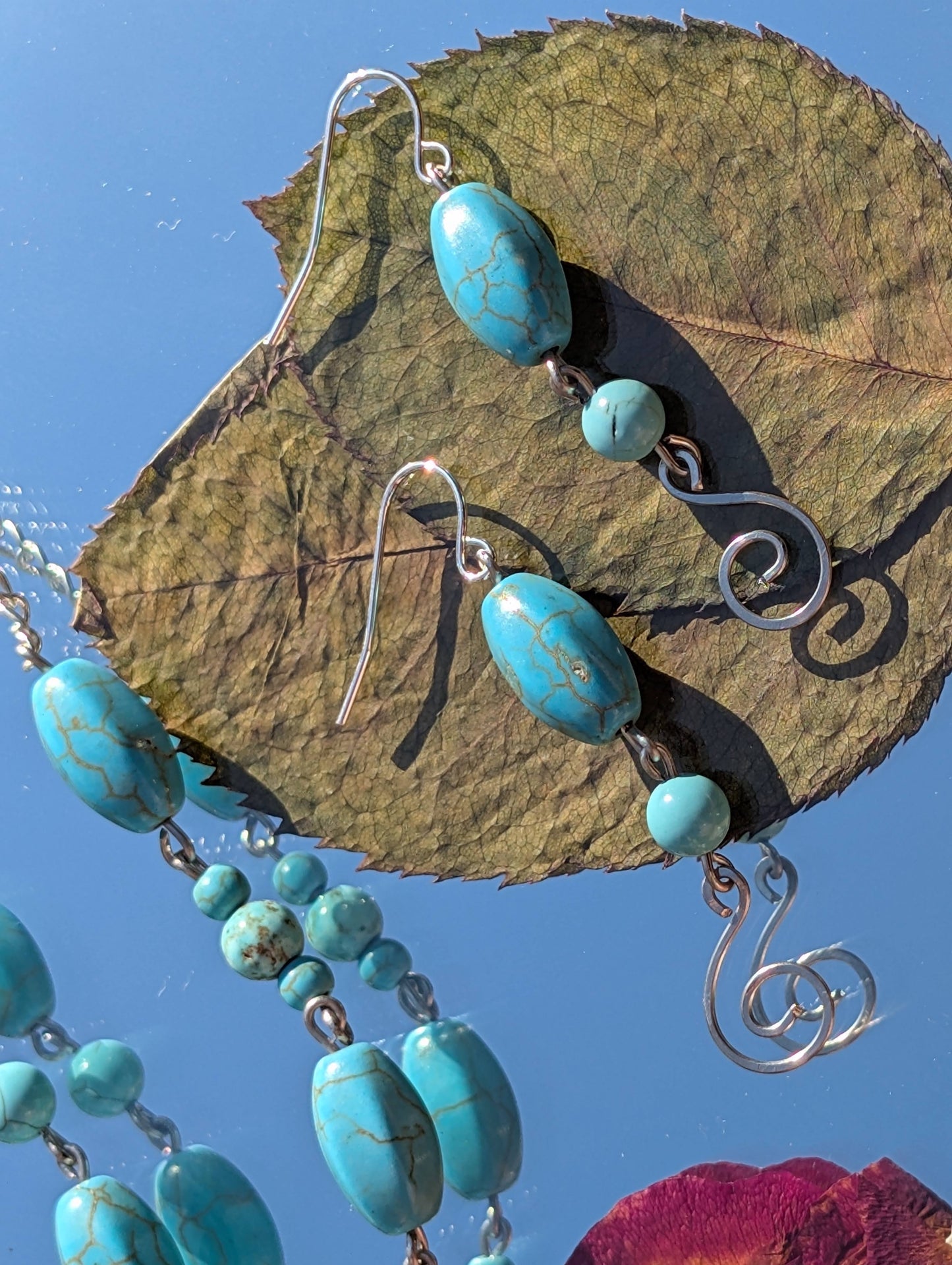Turquoise beaded Earrings