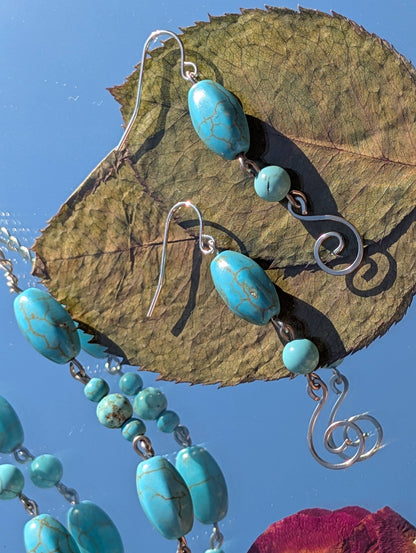 Turquoise beaded Earrings