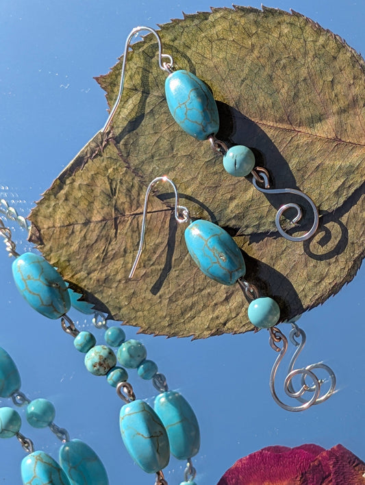 Turquoise beaded Earrings