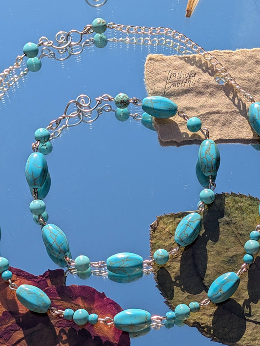 Turquoise Beaded Necklace